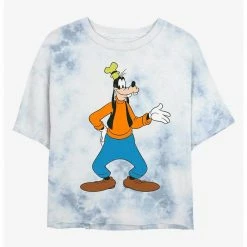 HER Disney Goofy Traditional Womens Tie-Dye Crop T-Shirt