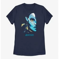HER Avatar: The Way Of The Water Half Face Womens T-Shirt