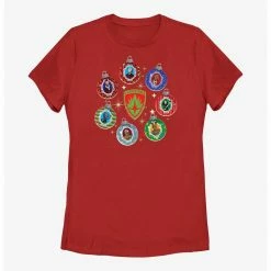 HER Marvel Guardians Of The Galaxy Holiday Special Holiday Ornaments Womens T-Shirt