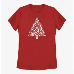 HER Marvel Guardians Of The Galaxy Holiday Special Holiday Tree Womens T-Shirt