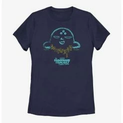 HER Marvel Guardians Of The Galaxy Holiday Special Alien Text Womens T-Shirt