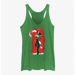 HER Marvel Guardians Of The Galaxy Holiday Special Mantis Candy Cane Hug Womens Tank Top