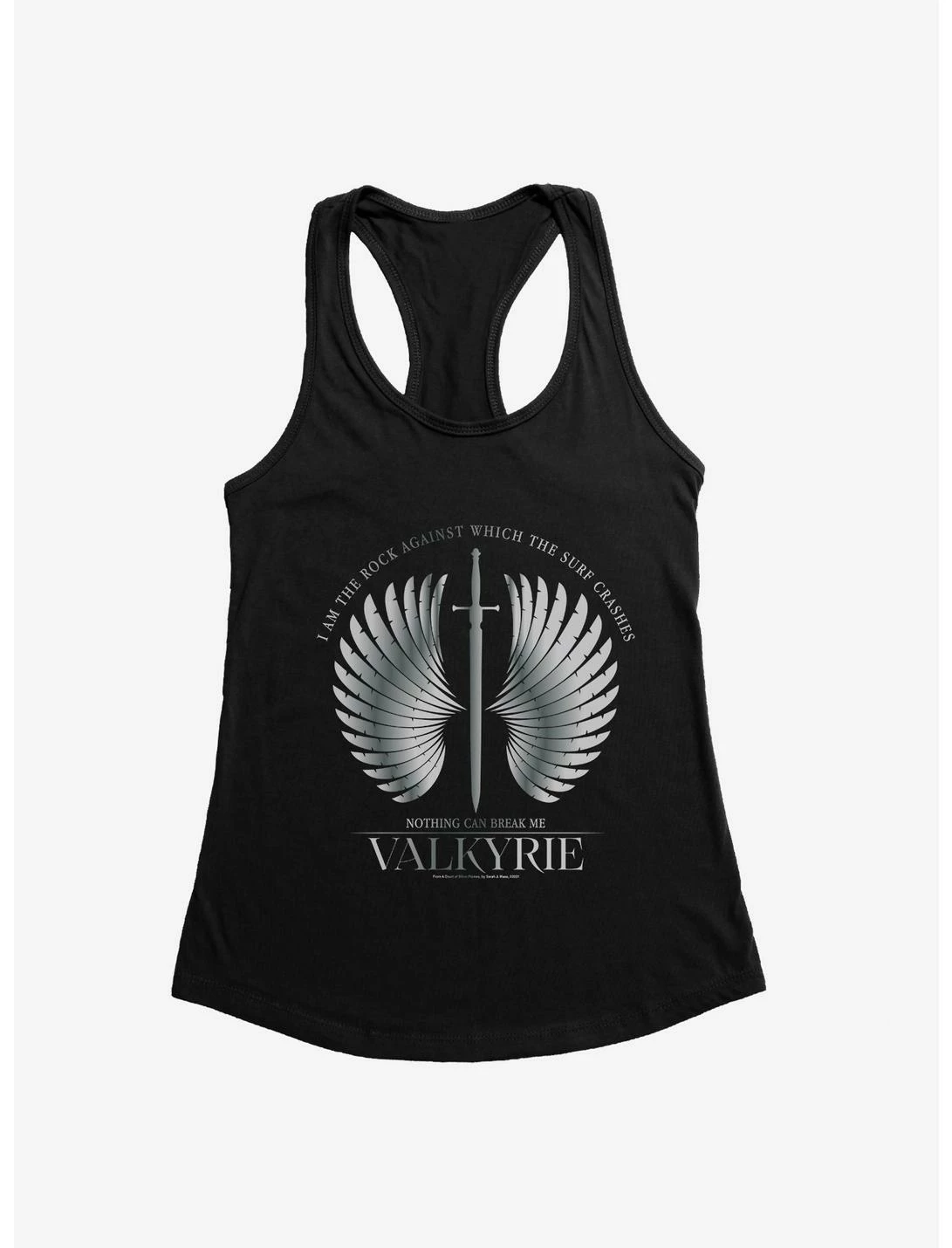 HER A Court Of Silver Flames Valkyrie Wings Womens Tank Top