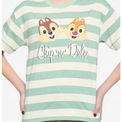 HUNIVERS Her Universe Disney Chip 'N' Dale Stripe Boxy T-Shirt
