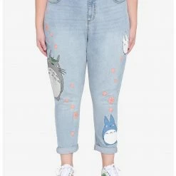 HUNIVERS Her Universe Studio Ghibli My Neighbor Totoro Sakura Mom Jeans Plus Size
