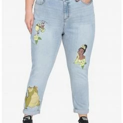HUNIVERS Disney The Princess And The Frog Tiana Mom Jeans Plus Size