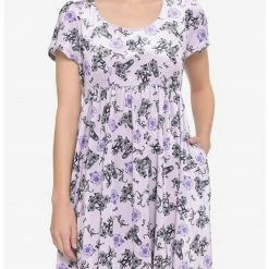 HUNIVERS Her Universe The Nightmare Before Christmas Jack & Sally Roses Velvet Dress