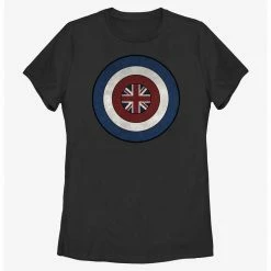HER Marvel Captain Peggy Carter Shield Womens T-Shirt