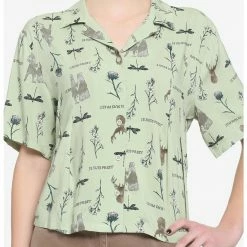 HUNIVERS Outlander Floral Woven Button-Up