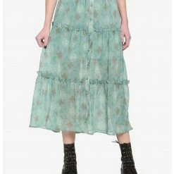 HUNIVERS Outlander Tiered Midi Skirt