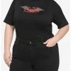 HUNIVERS DC Comics The Batman To The Batman Mock Neck T-Shirt Plus Size