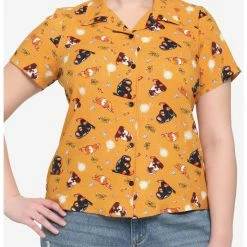 HUNIVERS Fantastic Beasts: The Secrets Of Dumbledore Niffler Woven Button-Up Plus Size