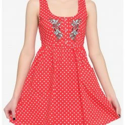 HUNIVERS Her Universe Disney Minnie Mouse Polka Dots Babydoll Dress
