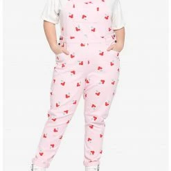 HUNIVERS Her Universe Disney Minnie Mouse Cherry Overalls Plus Size