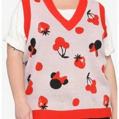 HUNIVERS Her Universe Disney Minnie Mouse Fruit Sweater Vest Plus Size