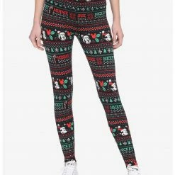 HUNIVERS Her Universe Disney Holiday Fair Isle Leggings