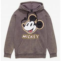 OURUNVRS Our Universe Disney Mickey Mouse Mineral Wash Hoodie
