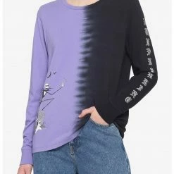 HUNIVERS The Nightmare Before Christmas Split Wash Long-Sleeve T-Shirt
