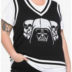 HUNIVERS Her Universe Star Wars Dark Side Sweater Vest Plus Size Her Universe Exclusive