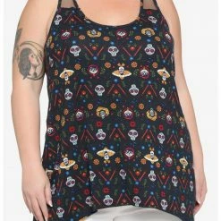 HUNIVERS Disney Pixar Coco Shark Bite Tank Top Plus Size