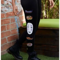 HUNIVERS Studio Ghibli No-Face Food Leggings