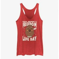 HER Star Wars Chewie Happy Life Day Womens Tank Top