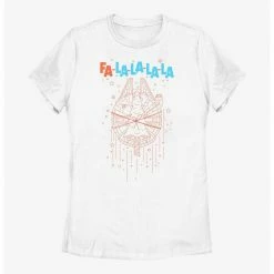 HER Star Wars Fa La La Falcon Womens T-Shirt