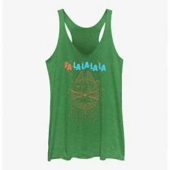 HER Star Wars Fa La La Falcon Womens Tank Top