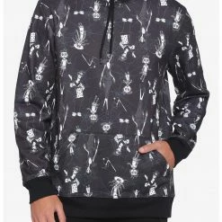 HUNIVERS Coraline Button Eyes Ghost Children Web Hoodie