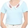 HUNIVERS Disney Beauty & The Beast Rose Collared Top