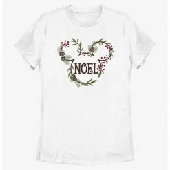 HER Disney Mickey Mouse Noel Mistletoe Ears Womens T-Shirt