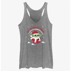 HER Star Wars The Mandalorian Santa Grogu Up To Snow Good Womens Tank Top