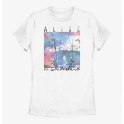 HER Disney Alice In Wonderland Garden Scene Womens T-Shirt