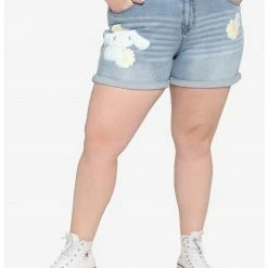 HUNIVERS Cinnamoroll Flowers Mom Shorts Plus Size
