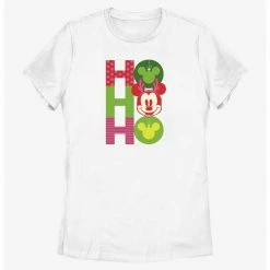 HER Disney Mickey Mouse Ho Ho Ho Ornaments Womens T-Shirt
