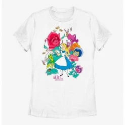 HER Disney Alice In Wonderland Floral Forest Womens T-Shirt
