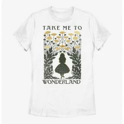 HER Disney Alice In Wonderland Take Me To Wonderland Womens T-Shirt