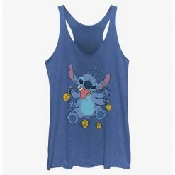 HER Disney Lilo & Stitch Hanukkah Spinning Dreidels Womens Tank Top