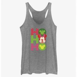 HER Disney Mickey Mouse Ho Ho Ho Ornaments Womens Tank Top