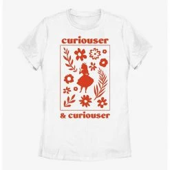 HER Disney Alice In Wonderland Curiouser And Curiouser Womens T-Shirt