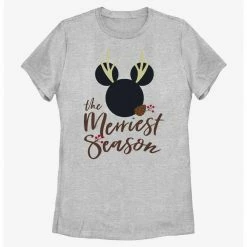 HER Disney Mickey Mouse Merriest Season Womens T-Shirt