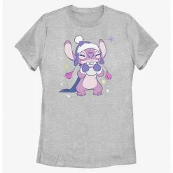HER Disney Lilo & Stitch Cozy Angel Hot Cocoa Womens T-Shirt