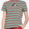 HUNIVERS Her Universe Disney Holiday Stripe Mock Neck T-Shirt