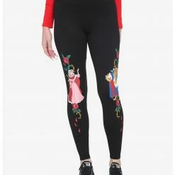 HUNIVERS Disney Beauty & The Beast Rose Leggings