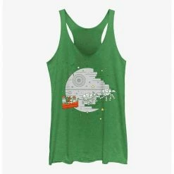 HER Star Wars Christmas Death Star Womens Tank Top