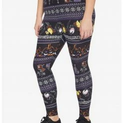 HUNIVERS The Nightmare Before Christmas Toys Fair Isle Leggings Plus Size