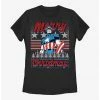 HER Marvel Captain America Christmas Womens T-Shirt