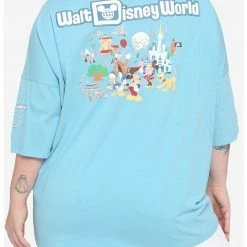 HUNIVERS Her Universe Walt Disney World 50th Anniversary Mickey Mouse & Friends Athletic Jersey T-Shirt Plus Size