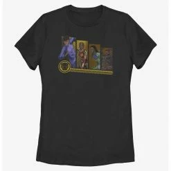 Marvel Black Panther: Wakanda Forever Hero Panels Womens T-Shirt