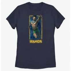 Marvel Black Panther: Wakanda Forever Namor Submariner Badge Womens T-Shirt